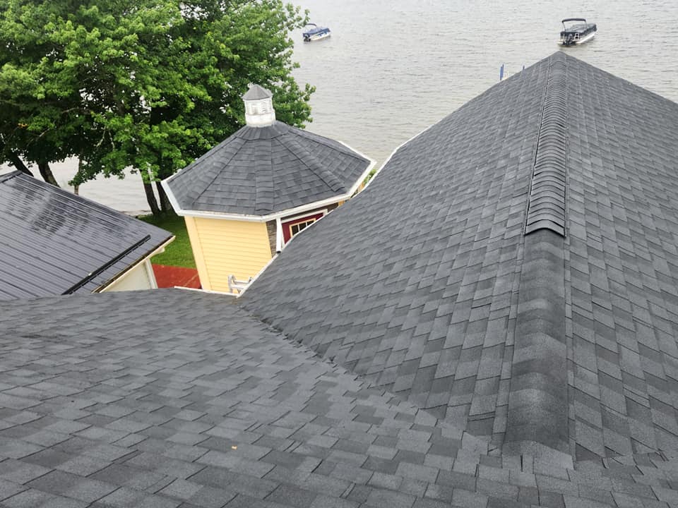 Completed roofing project